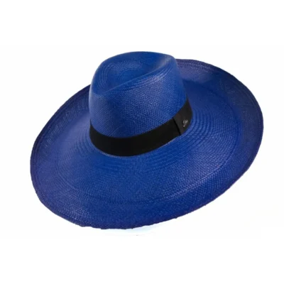 Chapéu Panamá Alon Aba Larga Azul Bic Feminino Original Importado