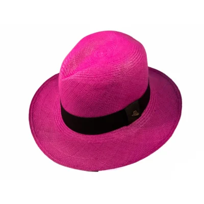Chapéu Panamá Colorido Clássico Beterraba Feminino Original Importado