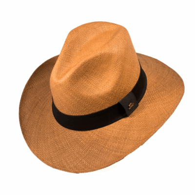 Chapéu Panamá Indiana Aba Larga Castor Original Importado