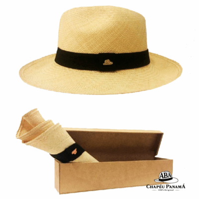 Chapéu Panamá Semi-fino Clássico tabaco Original Importado