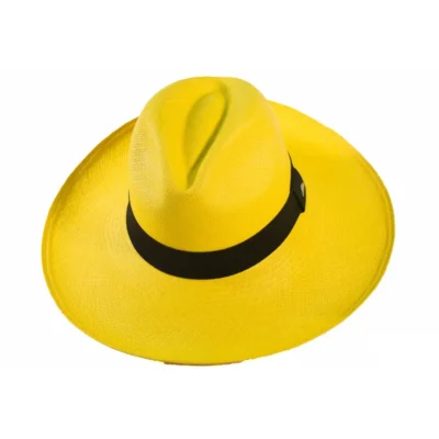 Chapéu Panamá Alon Aba Larga Amarelo Feminino Original Importado