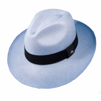 Chapéu Panamá Colorido Clássico Azul Céu Original Importado
