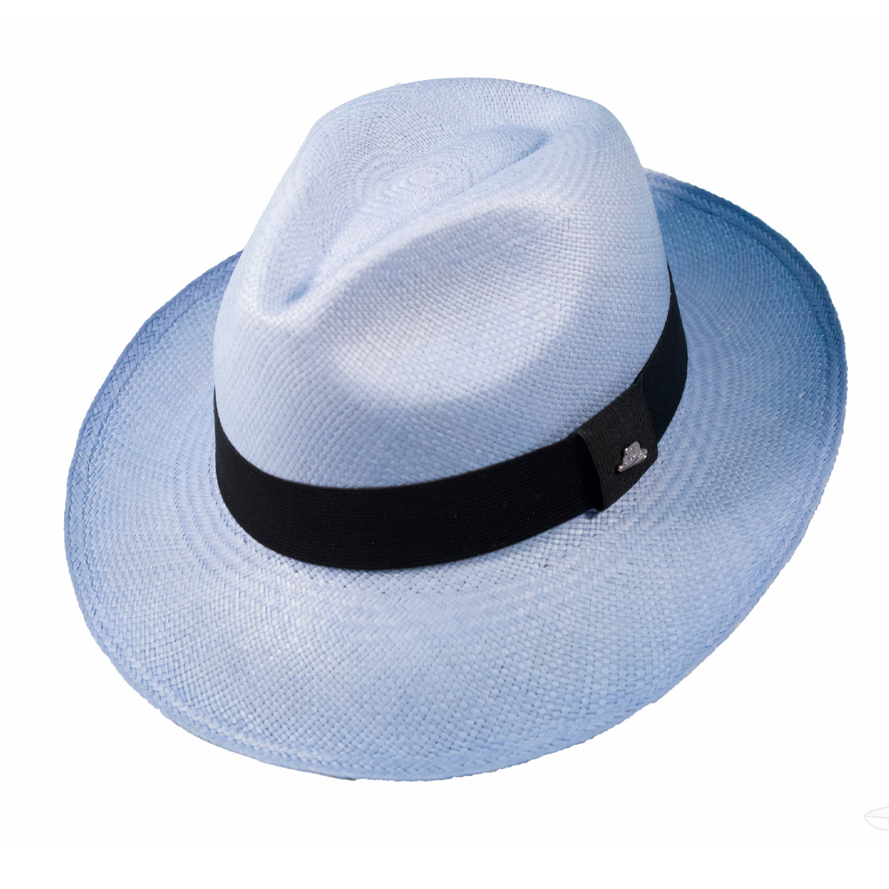 Chapéu Panamá Colorido Clássico Azul Céu Original Importado