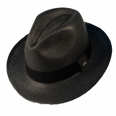 Chapéu Panamá Colorido Clássico Preto Original Importado