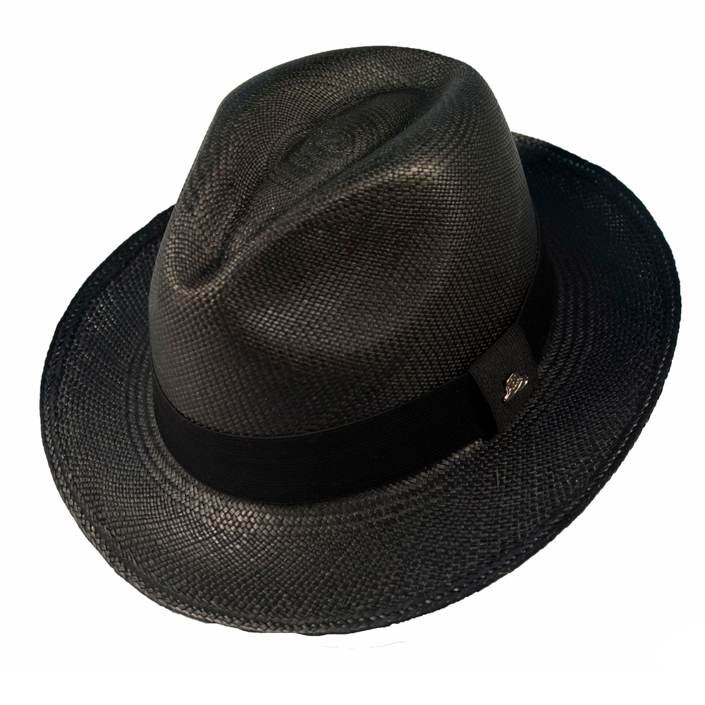 Chapéu Panamá Colorido Clássico Preto Original Importado