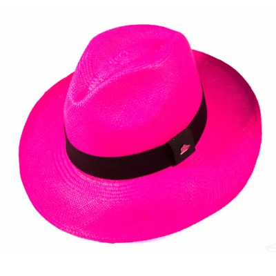 Chapéu Panamá Colorido Clássico Pink Feminino Original Importado