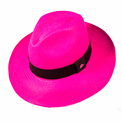 Chapéu Panamá Colorido Clássico Pink Original Importado