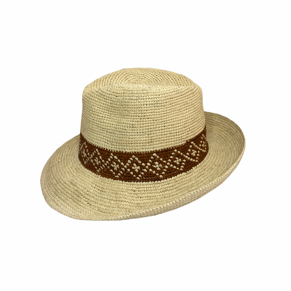 Chapéu Panamá feito em Crochet Original Importado