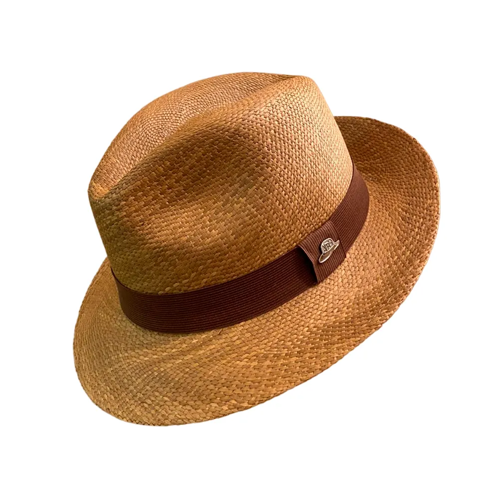 Chapéu Panamá Indiana Aba Curta Fedora Castor Original Importado