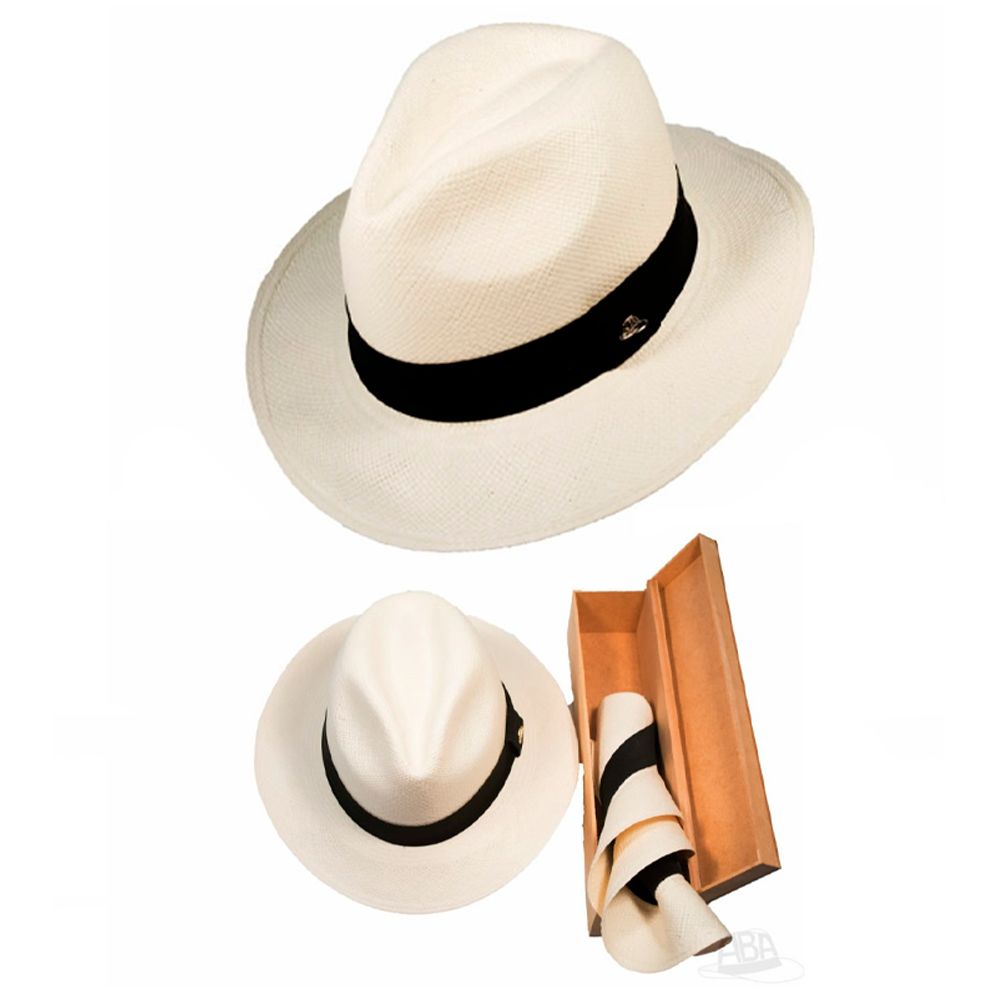 Chapéu Panamá Semi-fino Masculino Clássico Branco Palha Original Importado