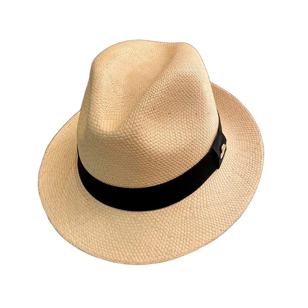 Chapéu Panamá Indiana Fedora  Palha Natural Original Importado