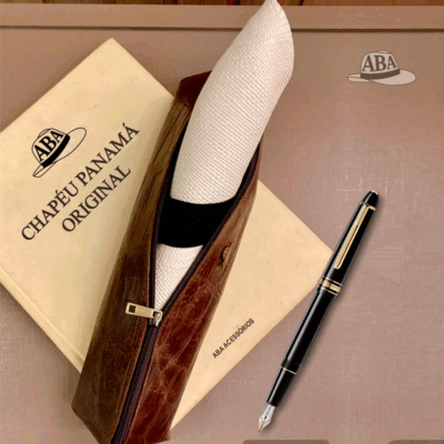 Estojo para chapéu em Couro