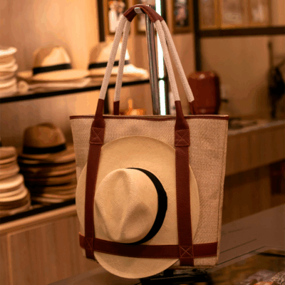 Bolsa de Palha para Chapéu