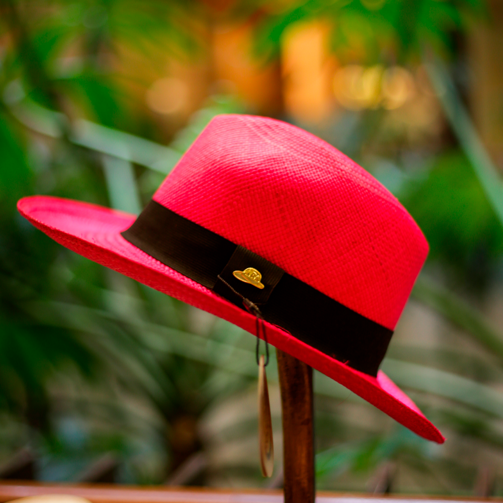Chapéu Panamá Colorido Clássico Rosa Original Importado