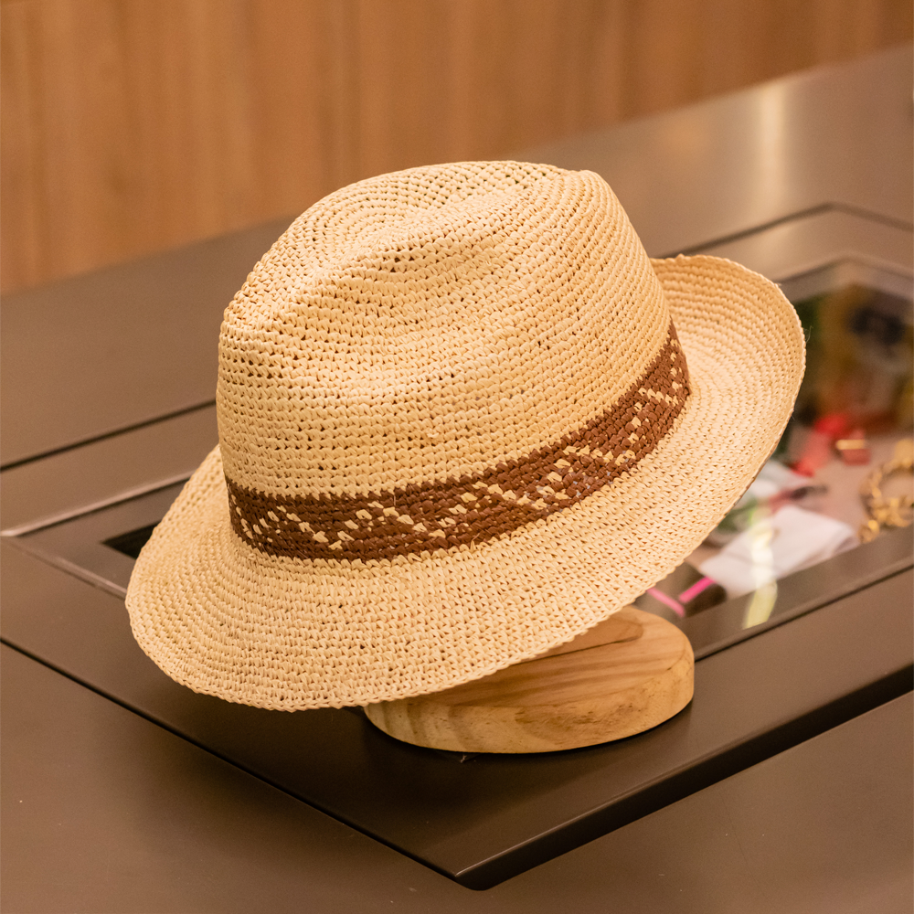 Chapéu Panamá feito em Crochet Original Importado