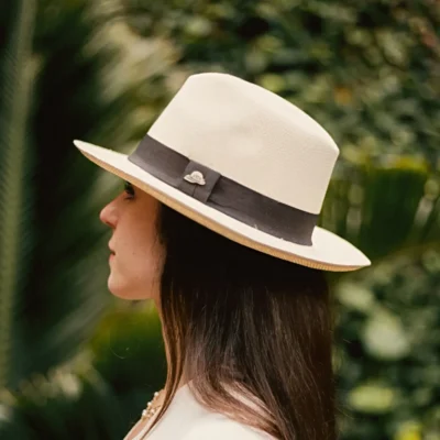 Chapéu Panamá Fino Clássico Branco Palha Feminino Original Importado